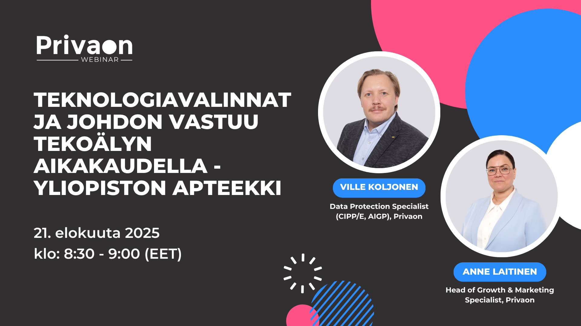 AI Webinar, Yliopiston Apteekki Case
